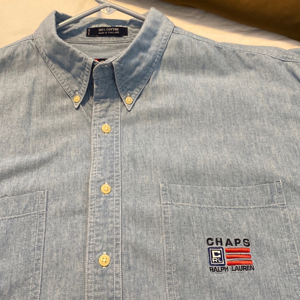 Chaps Ralph Lauren Mens XLT Denim shirt